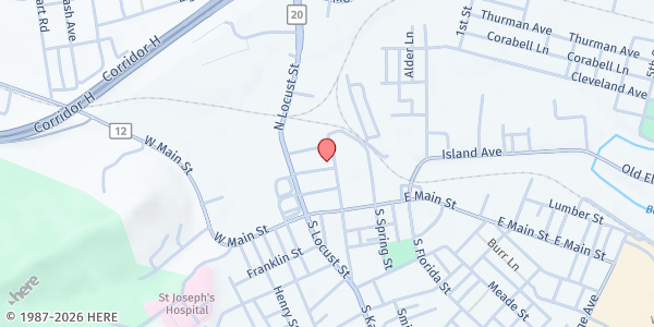 Map showing Mountain CAP of West Virginia - Buckhannon at 26 N Kanawha St, Buckhannon, WV