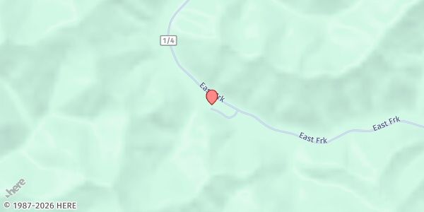 Map showing Simple Needs Community Food Bank at 402 Caddy Dr, Chapmanville, WV