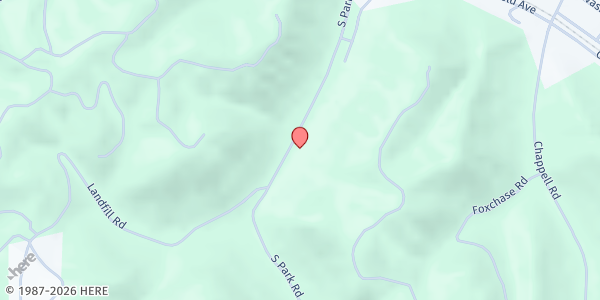 Map showing Union Mission at 700 South Park Road, Charleston, WV