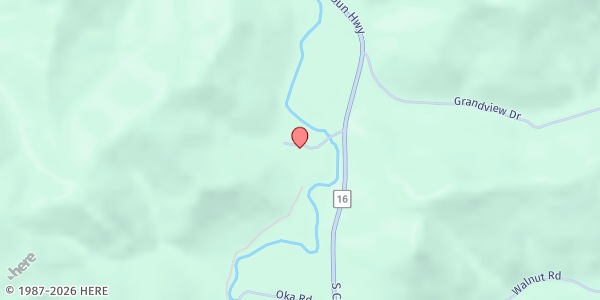 Map showing Catholic Charities WV - Chloe at 88 Red Roof Ln., Chloe, WV