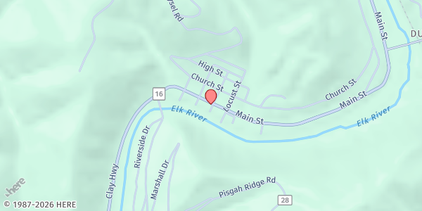 Map showing Clay County Family Resource at , Clay, WV