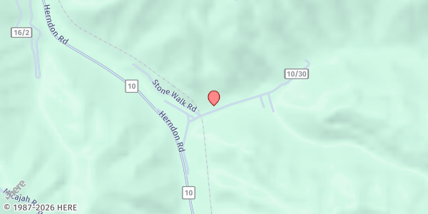 Map showing Covel Baptist Food Pantry at 304 Gooney-Otter Hollow Road, Covel, WV