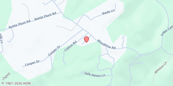 Map showing Liberty Union Mission Church at 75 Hunt Ln, Craigsville, WV