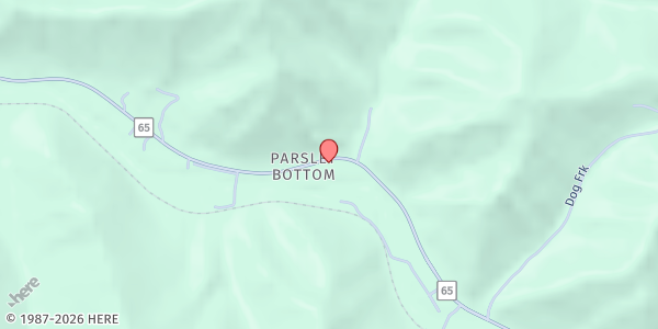 Map showing House of Hope Mingo at 1891 Rt. 65, Delbarton, WV