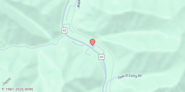 Map showing House of Hope- Mingo at 20 WV-65, Delbarton, WV