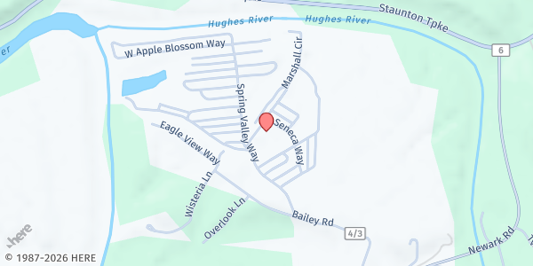 Map showing Missional Group LLC - Elizabeth at 62 MARSHALL CIRCLE, ELIZABETH, WV