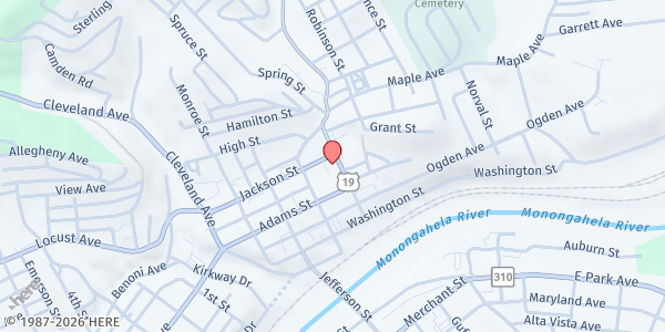 Map showing Soup Opera at 425 Quincy St, Fairmont, WV