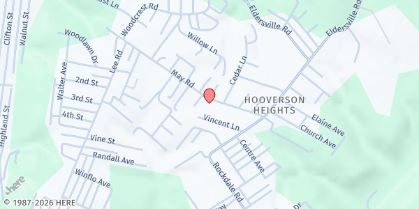 Map showing Friday Friends Community of Christ at 134 May Rd., Follansbee, WV