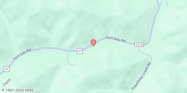 Map showing Church of New Beginnings at 1753 Fort Gay Rd., Fort Gay, WV