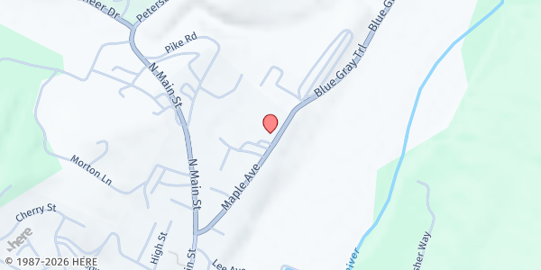 Map showing CHRISTIAN ASSISTANCE NETWORK - Franklin at 331 MAPLE AVE., FRANKLIN, WV