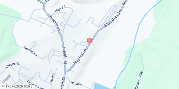 Map showing Christian Assistance Network - Franklin at 331 Maple Ave., Franklin, WV