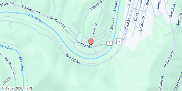 Map showing ENGLE CHAPEL COMMUNITY CHURCH at 67 STUART ADDITION LANE, GASSAWAY, WV