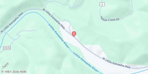 Map showing World Changers Backpack Mission - Grantsville at 1500 E. Little Kanawha Hwy., Grantsville, WV