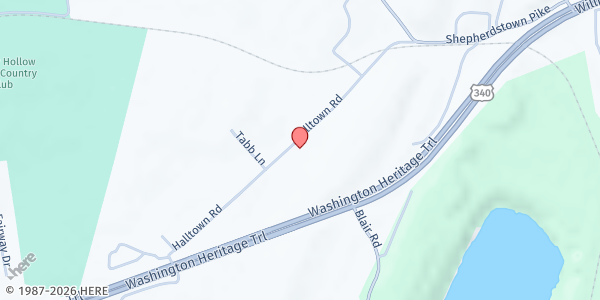 Map showing BEWARE AGAINST DRUGS - Harpers Ferry at 416 HALLTOWN RD, HARPERS FERRY, WV