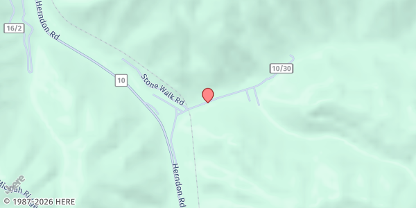 Map showing Covel Baptist Food Pantry at 304 Gooney Otter Hollow, Herndon, WV