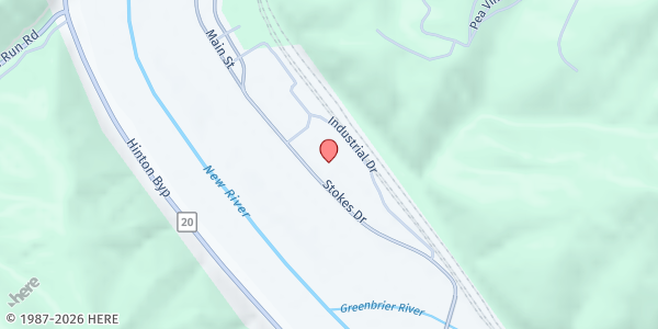 Map showing Operation Compassion - Hinton at 505 STOKES DR, HINTON, WV