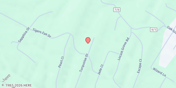 Map showing Hedgesville Community of Churches Grow to Share at 367 Turquoise Dr., Jones Springs, WV