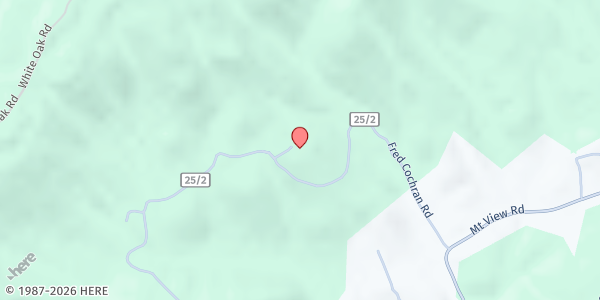 Map showing FIFTH SPARROW MINISTRIES at 46 OPPORTUNITY LANE, JUMPING BRANCH, WV