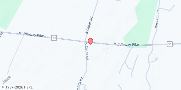 Map showing Crosspoint Fishes and Loaves at 3066 South Childs Rd., Kearneysville, WV