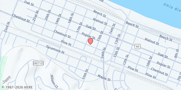 Map showing Good Samaritan - Kenova at 1523 Chestnut St, Kenova, WV