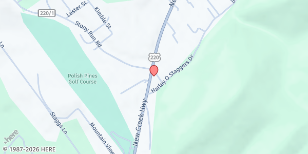 Map showing AGING & FAMILY SERVICES - KEYSER at 793 NEW CREEK HIGHWAY, KEYSER, WV