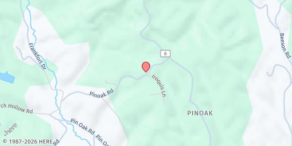 Map showing FMC FOOD PANTRY at 4268 MATOAKA RD., LASHMEET, WV