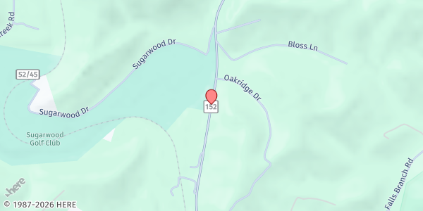 Map showing Lavalette United Methodist Church at 4623 Route 152, Lavalette, WV