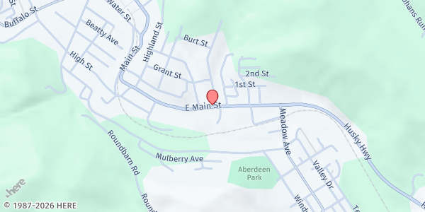 Map showing Mannington Food Pantry at 811 E. MAIN STREET, MANNINGTON, WV