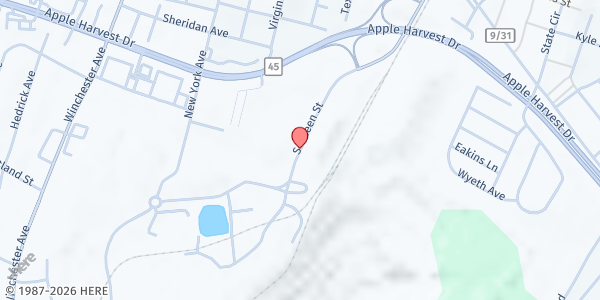 Map showing CCAP - Loaves and Fishes at 3365 Queen Street, Martinsburg, WV