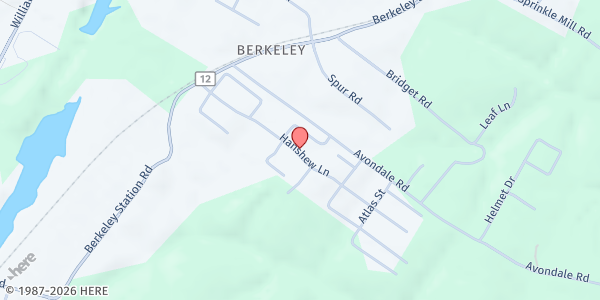 Map showing LIVING WATERS MINISTRY - C.C.F. at 279 HANSHEW LN, MARTINSBURG, WV