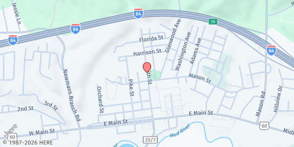 Map showing Eccho at 1038 Smith Street, Milton, WV