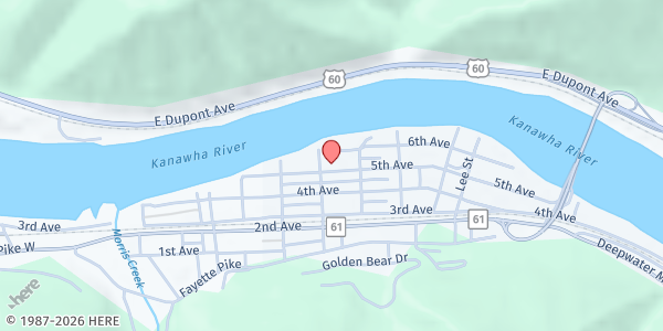 Map showing Capital Resource Agency - Montgomery at 514 5th Avenue, Montgomery, WV