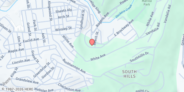 Map showing Hope Farm Inc Food Pantry at 137 Peninsula Blvd, Morgantown, WV