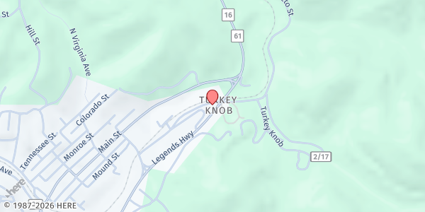 Map showing Mount Hope Heritage Center at 11 High School Dr, Mt Hope, WV