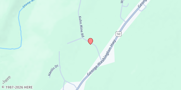 Map showing MOUNTAIN TOP FOOD PANTRY at 181 Kuhn Mine Road, Mt. Storm, WV