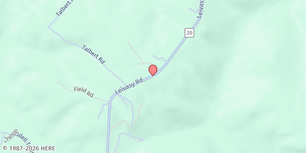 Map showing OPEN HAND MINISTRIES at 2061 NETTIE-LEIVASY RD, NETTIE, WV