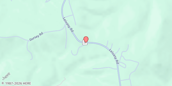 Map showing Open Hand Ministries, Inc. - Nettie at 1261 Nettie-Leivasy Rd., Nettie, WV