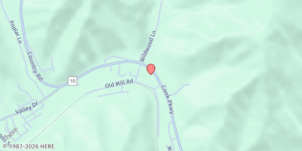 Map showing Local Union 7604 Food Pantry at 1726 Oceana Parkway (across from Speedway), Oceana, WV