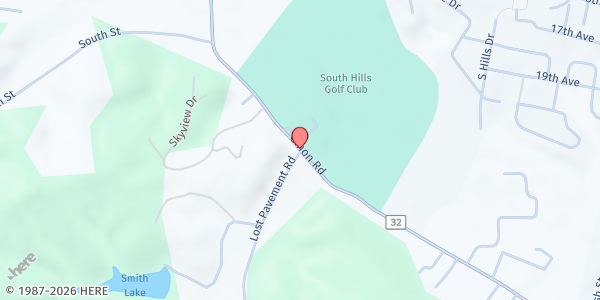 Map showing By the Grace of God Food Pantry at Gihon & Lost Pavement Road, Parkersburg, WV