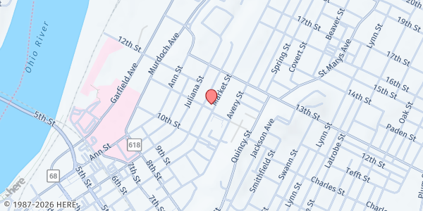 Map showing St. Paul's Lower Level at St. Paul's Lower Level, Parkersburg, WV