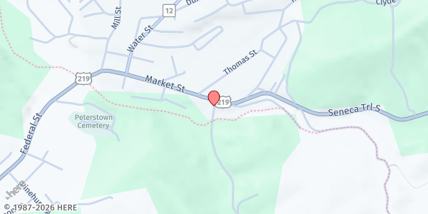 Map showing OPERATION COMPASSION - MONROE at 74 STATE LINE ROAD, PETERSTOWN, WV