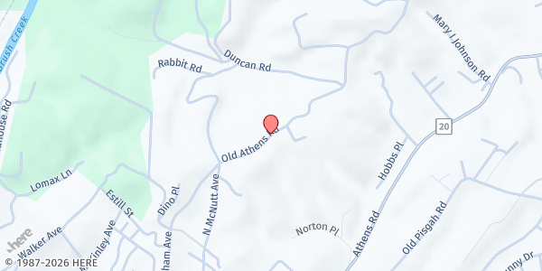 Map showing New Life Tabernacle at 257 Old Athens Rd, Princeton, WV