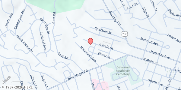 Map showing Tender Mercies Ministries Incorporated at 4001 W Main St, Princeton, WV