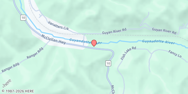 Map showing Ranger Full Gospel Church at 2926 McClellan Hwy, Ranger, WV