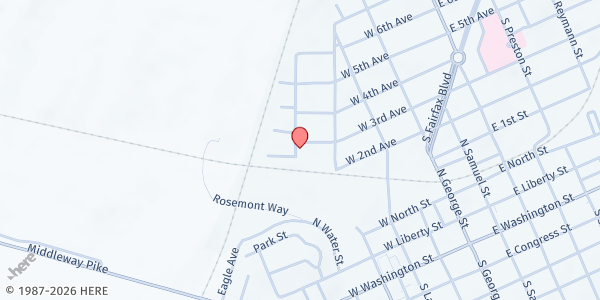 Map showing KINGDOM LIFE COMMUNITY DEVELOPMENT CORP. at 513 W 3RD AVE, RANSON, WV