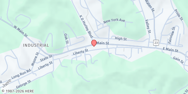 Map showing HORIZONS CHURCH - SALEM at 226 WEST MAIN STREET, SALEM, WV