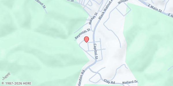 Map showing Roane County Helping Hand Inc at 811 Madison Ave, Spencer, WV