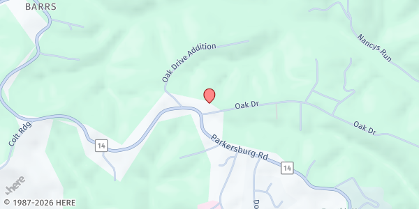 Map showing Spencer Church of the Nazarene at 754 Parkersburg Rd, Spencer, WV