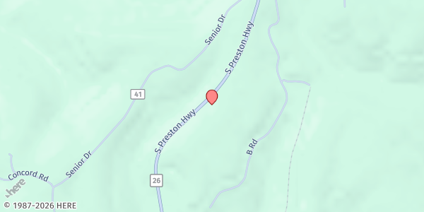 Map showing GRACE HOUSE FOOD PANTRY at 8902 S. PRESTON HIGHWAY, TUNNELTON, WV