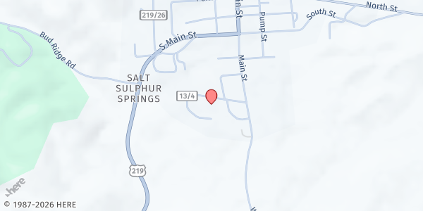 Map showing Our Kids Inc. at 620 School Street, Union, WV